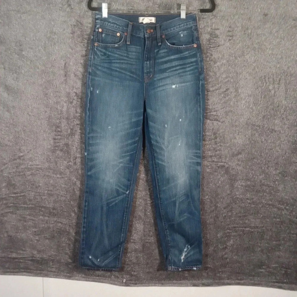 Madewell classic straight Jean distressed size 26 women - Picture 1 of 8